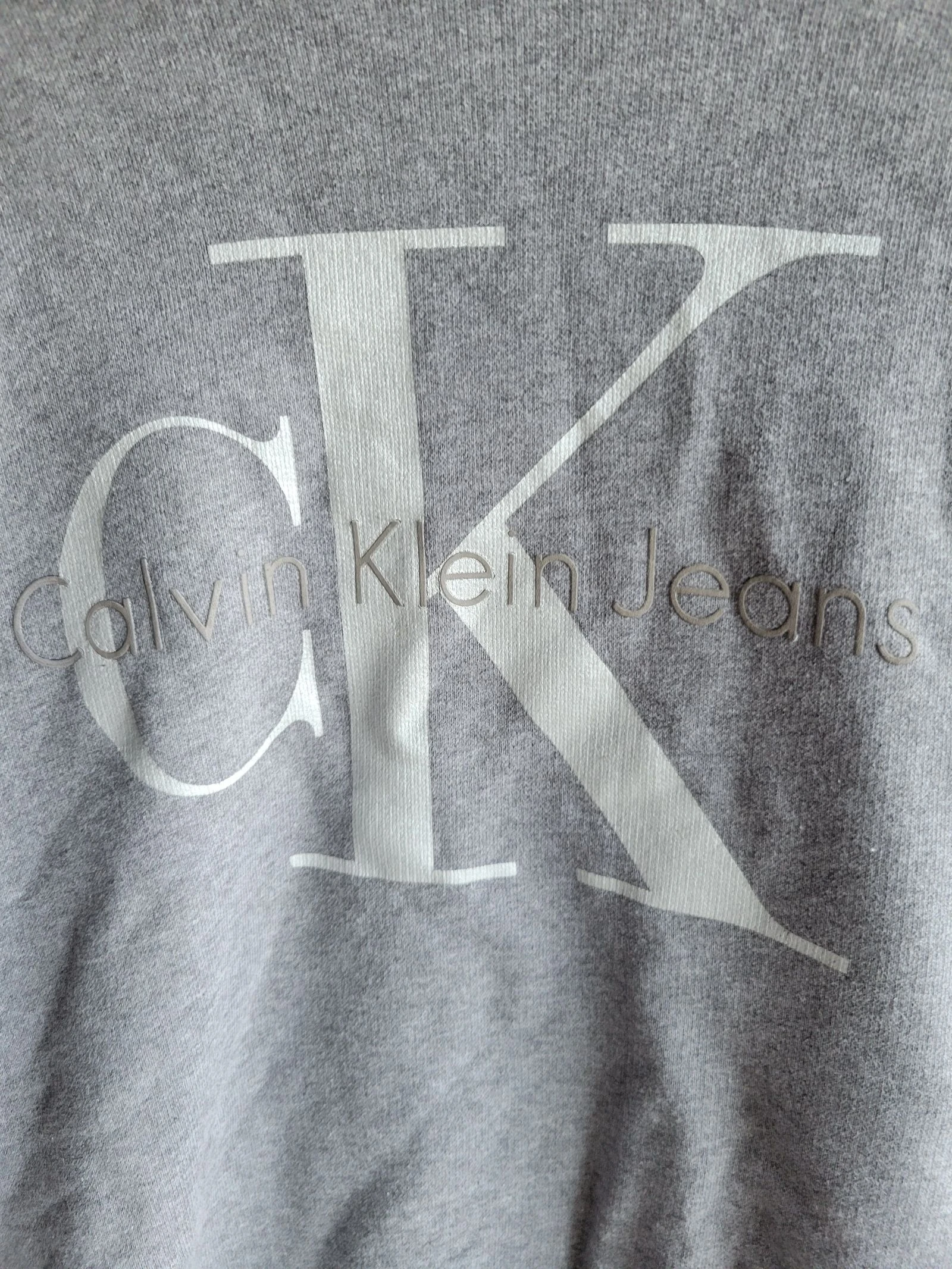 Vestido moletom cinza com bolso Calvin Klein Jeans tamanho S – photo 3